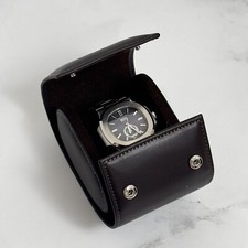 Patek Philippe Brown Leather Watch Travel Cas...