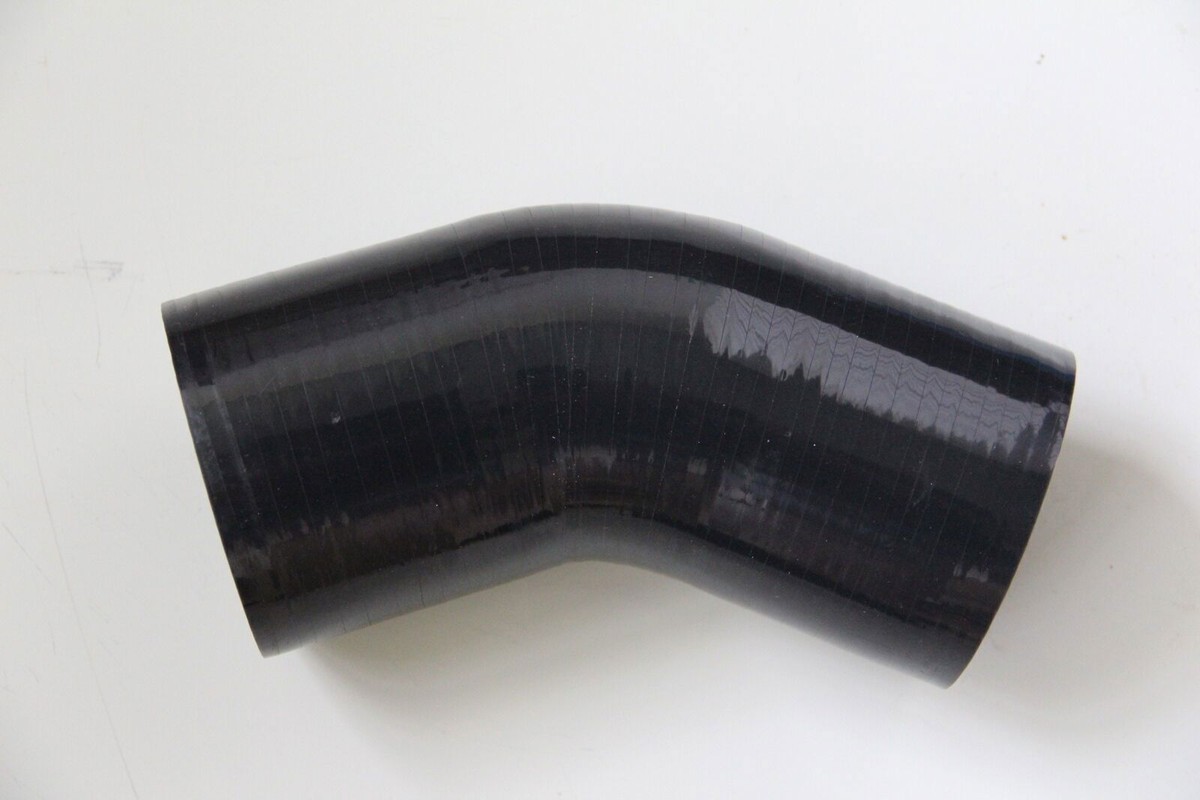 45° Silicone Reducer Hose – 2” To 3” – Turbo/Intake/Intercooler Coupler (Black)