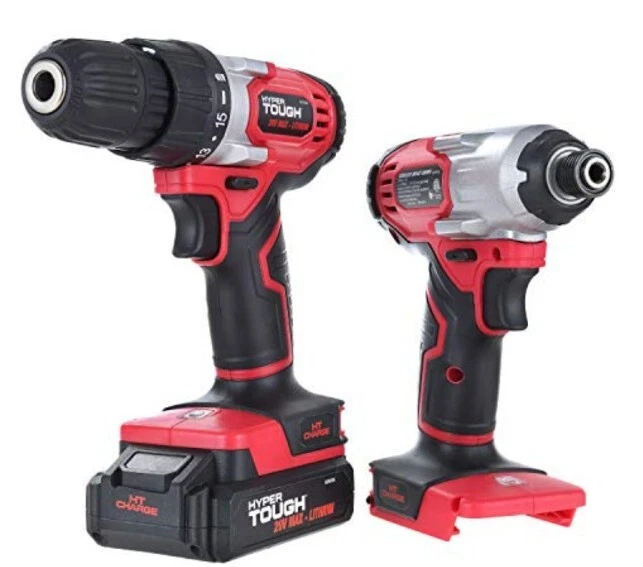 Hyper tough drill and on sale impact set