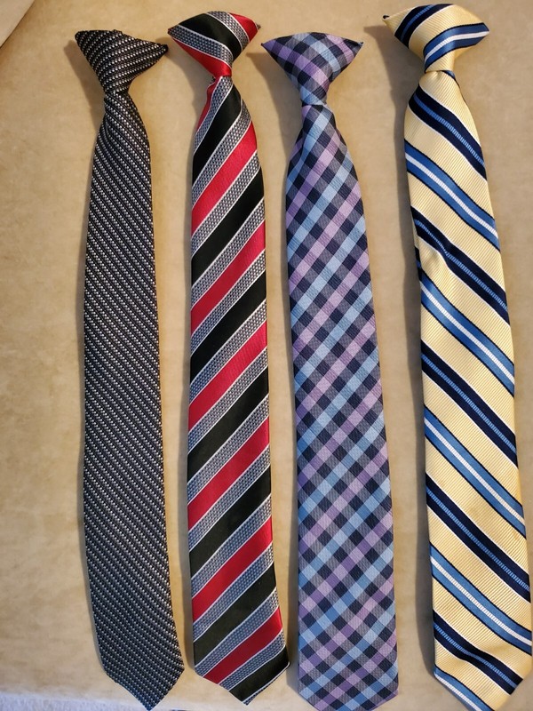 Boy Dress Ties Assorted Lot 4 Ages 9 - 14