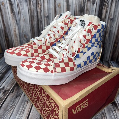 Mens Vans SK8 Hi Checkerboard Multi Color True Sz Men
