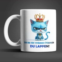 Katze Prinzessin Witzige Lustige Keramik Kaffeetasse Teetasse Tasse Geschenke