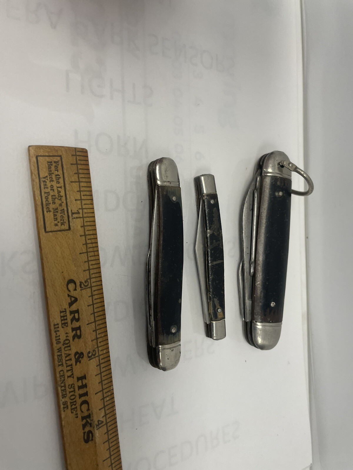 VINTAGE IMPERIAL DIAMOND EDGE POCKET KNIFE LOT of 3 eBay