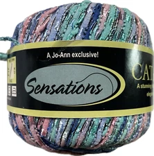 Sensations CATALINA “ Water “ Ribbon Yarn 1 Skein (1.75 oz/50 gr, 65.6yds/60m)