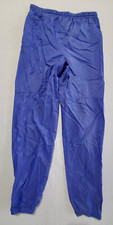Nike Pants Vintage Nylon Windbreaker Women Sm 29x29.5 Gym Teacher Retro Blue 