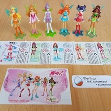 JUEGO SORPRESA TOP KINDER + Winx Club (TECNA RARO) + Figuras de 1,3" como nuevas