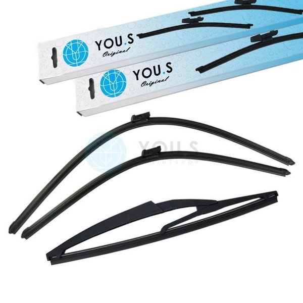 You.S Scheibenwischer WischerbläTter SET Vorne + Hinten FüR CitroËN / Peugeot-image