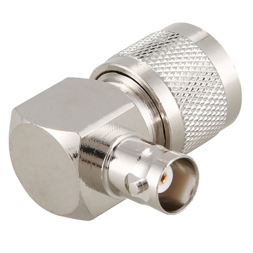 UHF PL259 PL-259 male to BNC female right angle adapter connector,silver R3O5 - Picture 8 of 8