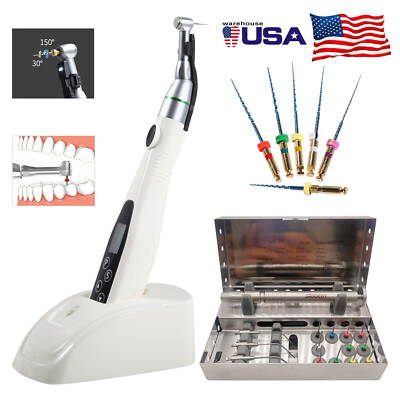 Dental Wireless LED Endo Motor 16:1 Contra Angle /Root Canal File Extractor ns