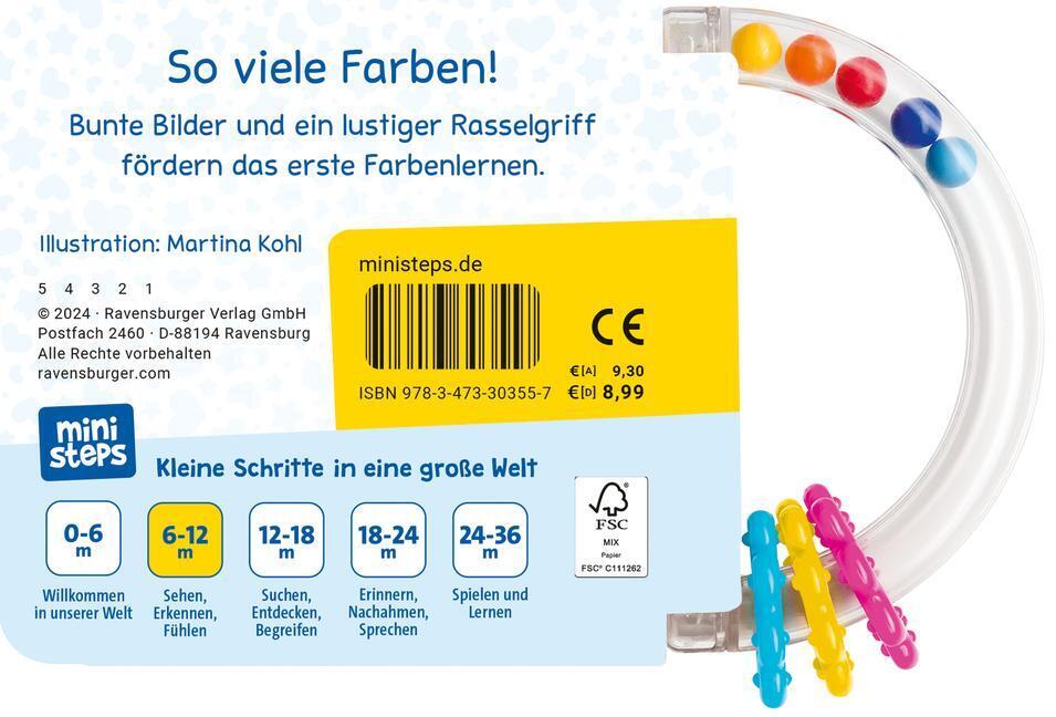 Thumbnail - Mein Buntes Rasselbuch | Martina Kohl | Ab 6 Monate | Buch | Ministeps