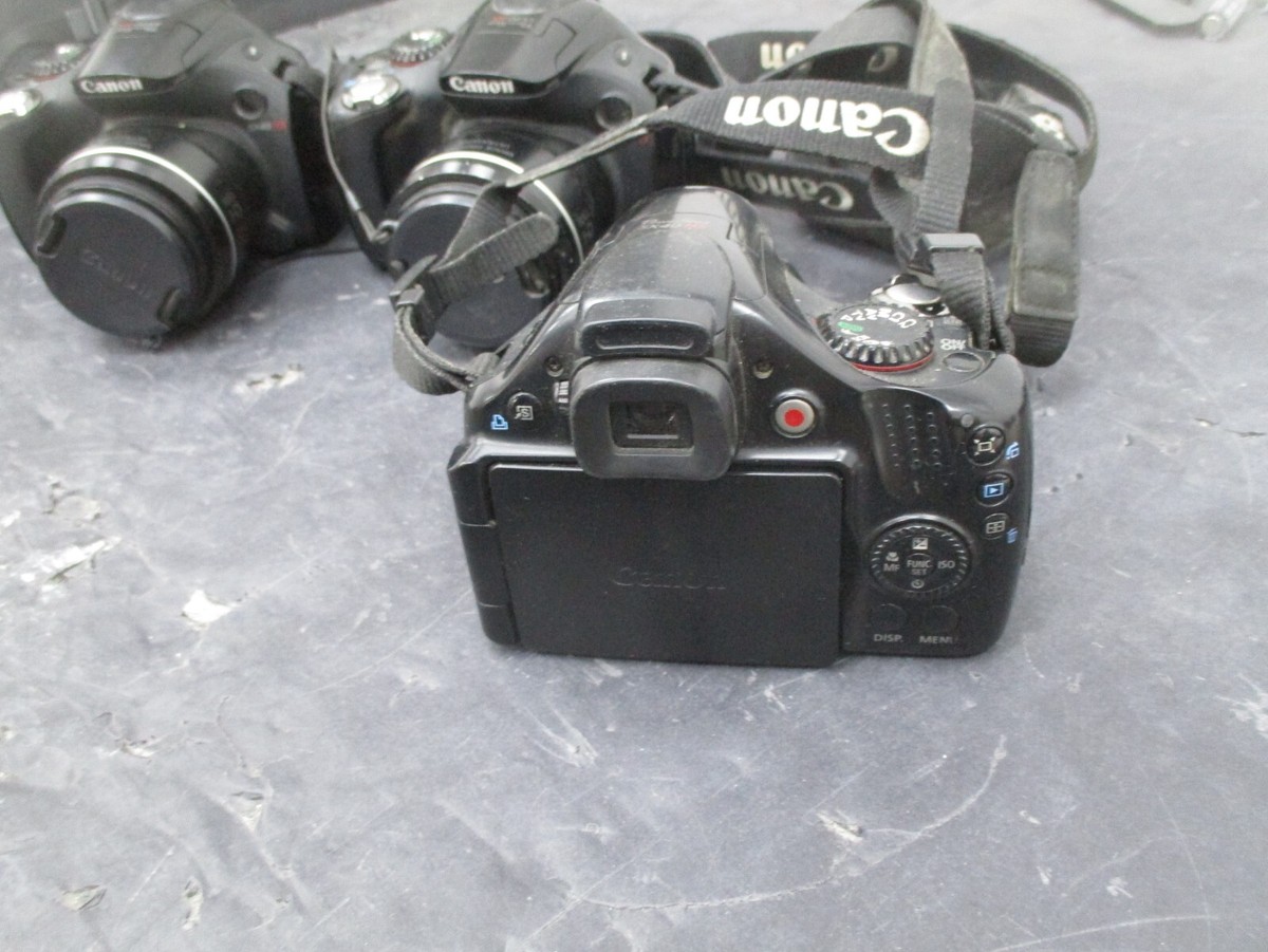 LOT OF 3 Canon PC1680 Powershot Sx40 Hs 35x Zoom Digital Camera As