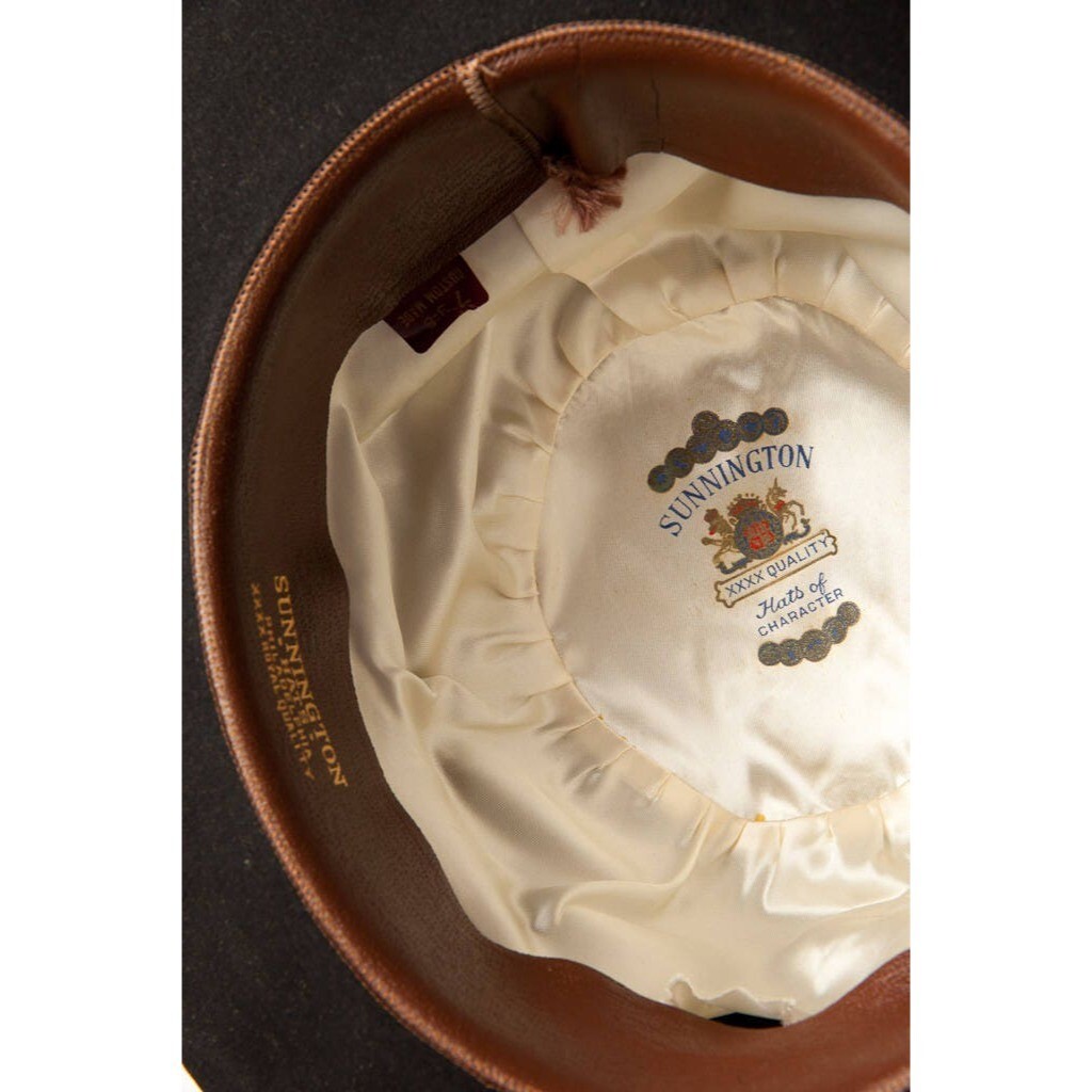Vintage Hat Men’s SUNNINGTON XXXX QUALITY Bowler Hat Custom Made Philadelphia Bowler Hat Men main image 2