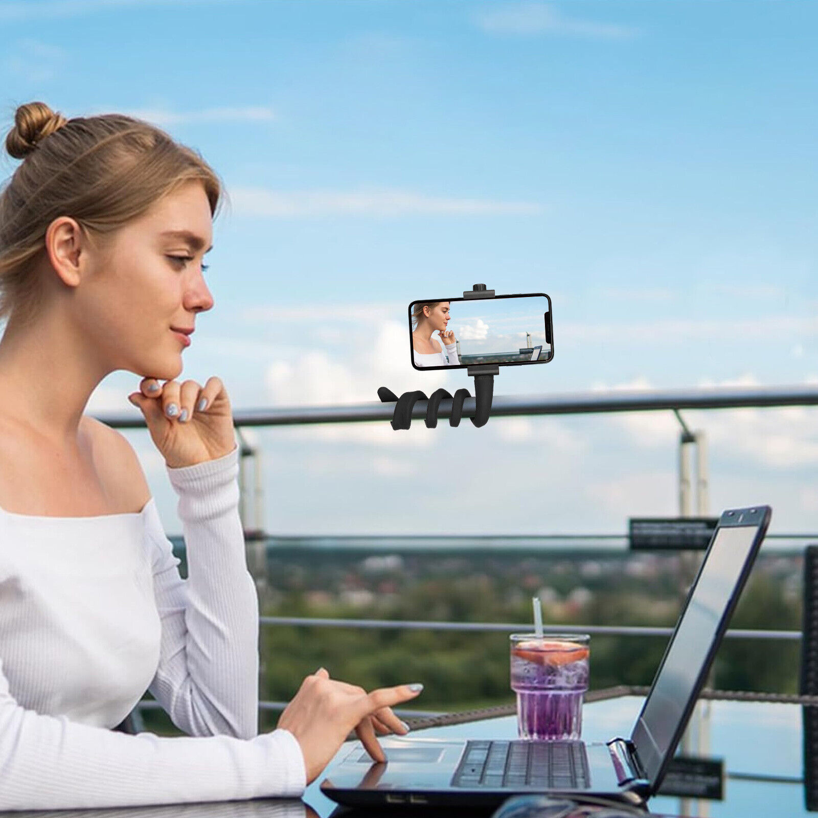 Camera Phone Holder For GoPro Hero13/12 Insta360 Motorcycle Bike Handlebar Mount