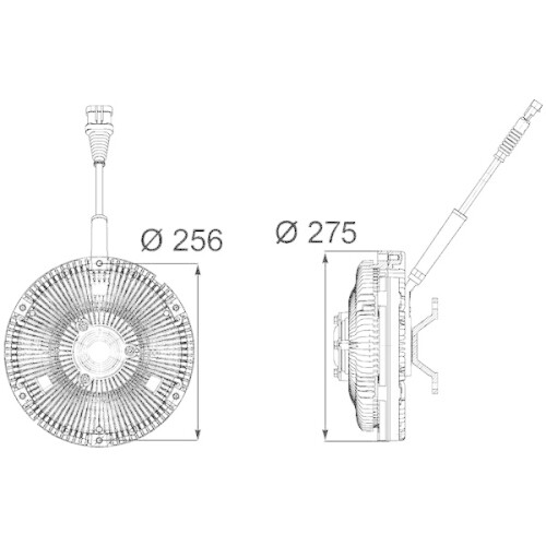 MAHLE Embrayage Ventilateur De Radiateur CFC 58 000P - Compatible BMW E46, E39 - Diamètre 160 Mm