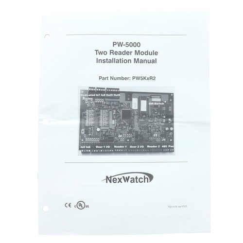 Módulo de dos lectores Honeywell NexWatch PW-5000, parte # PW5K1R2, NUEVO EN CAJA - Imagen 4 de 4