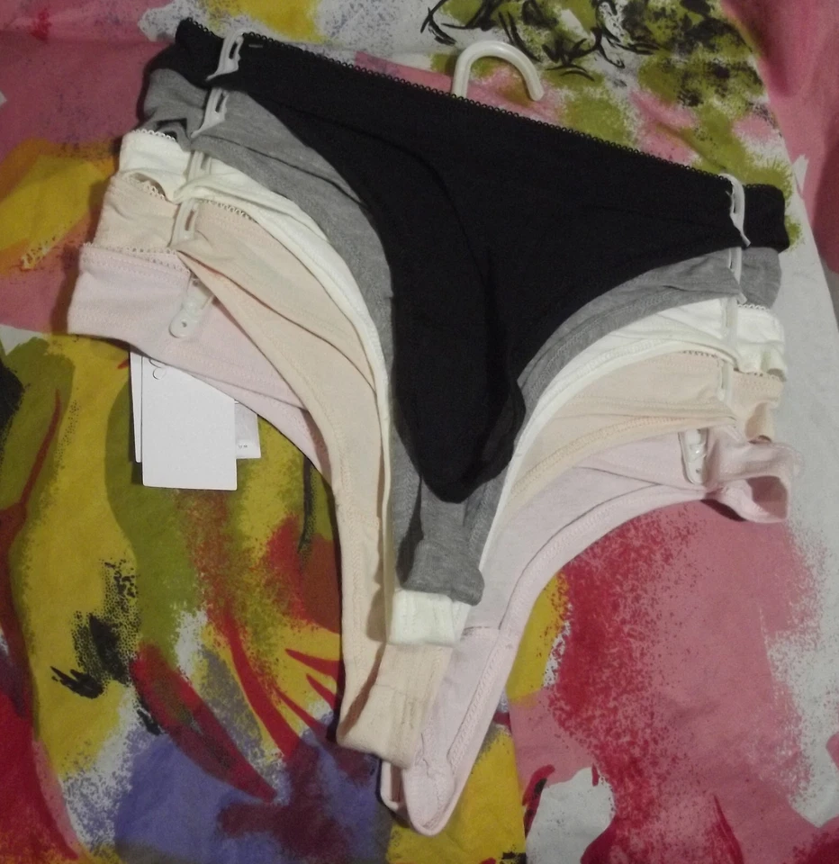 5 BRAGAS TANGA ALGODÓN JESSICA SIMPSON JS81990 TODOS LOS DÍAS NUEVAS M Foto 2 de 2