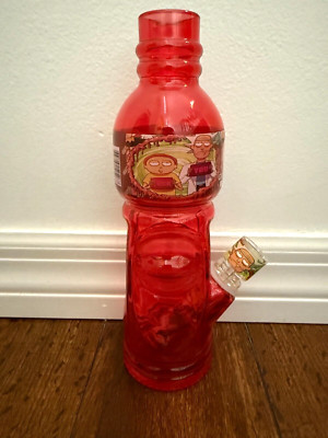 9.75  Premium Glass Water Pipe Bottle Gator Ade Spoof Red