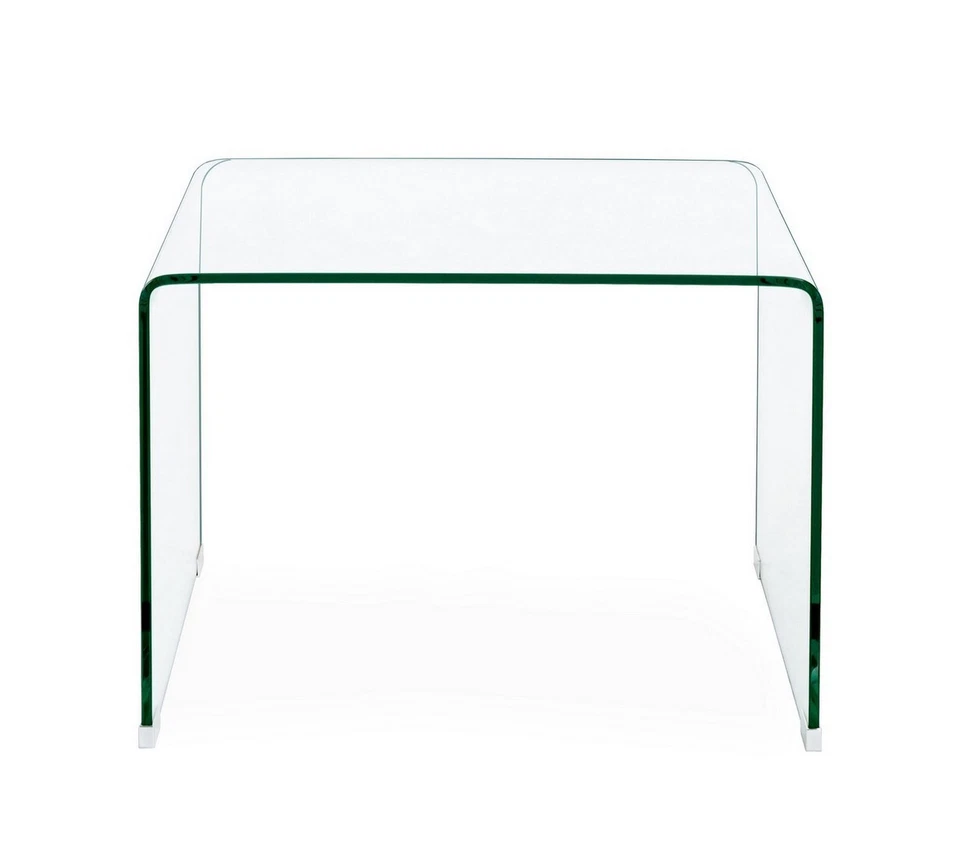 Mesa Pequeña De Sofá Salón Cuadrado de Vidrio Moderno Design Iris 60X60 - Imagen 3 de 4
