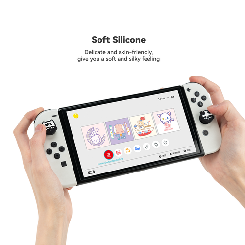 GeekShare Daumengriffe Pastell Kreuz D-Pad Button Kappe für Nintendo Switch/OLED Katze - Bild 9 von 45