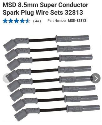  MSD Spark Plug Wires Spiral 8.5mm Black Boots Chevy LS1 LS2 LS4 LS6 LS7 32813