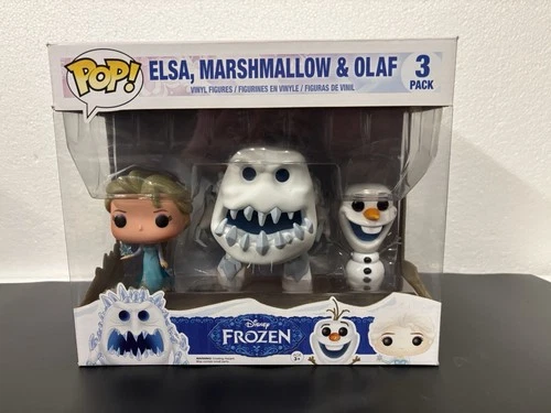 Funko Pop! Vinyl: Disney - Elsa, Marshmallow & Olaf - 3 Pack - Frozen