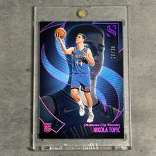 2024-25 Panini Silhouette #70 Nikola Topic Pink /35 Rookie RC Rookie