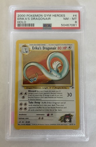 Erika's Dragonair (Unlimited) graded PSA 8 for sale on eBay