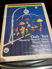 Vintage Dolly Toys Wonderful World of Disney Musical Crib Mobile Mickey Mouse