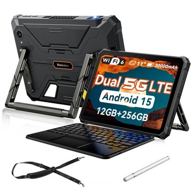 Blackview Active 12 Pro Projector Tablet 11'' Android15 16GB+1TB 30000mAh 5G LTE