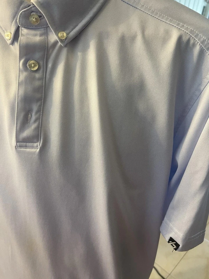 Camisa Polo de Golf Bolle Para Hombre Talla XL Manga Corta Púrpura Rendimiento Activo Foto 4 de 4