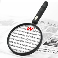 10X 30X Handheld Magnifying Glass for Reading, Upgrade 110mm Large Magnifying...