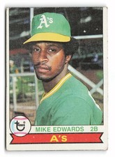 1979 Topps Mike Edwards #613 Rookie Oakland Athletics