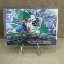2025 Panini Prizm - Prizm Break Brock Bowers #4 Green Prizm