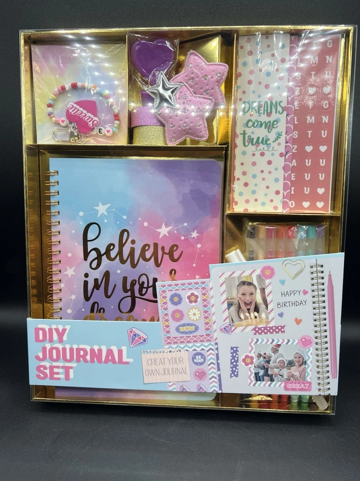 NEW DIY Journal Kit Set for Girls, Decorate Your Planner & Good Vibes Candle Kit - Image 3 of 4