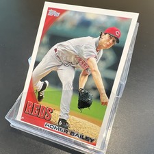 Topps 2007 Co-Signers Homer Bailey CMA-4 Cincinnati Reds Rookie MLB Card. rookie card picture