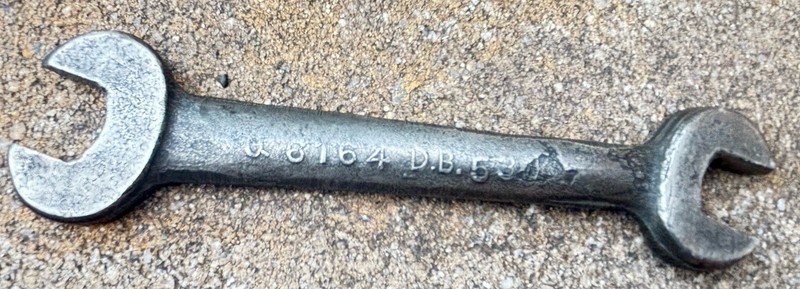 Vintage DODGE BROS. #Q-6164 1/2" x 9-16”Open End Tool Kit Wrench USA