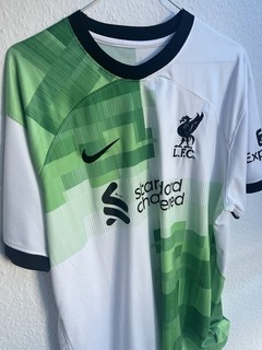 Liverpool FC Fußballtrikot weiß/grün Kurzarm Standard Chartered XL