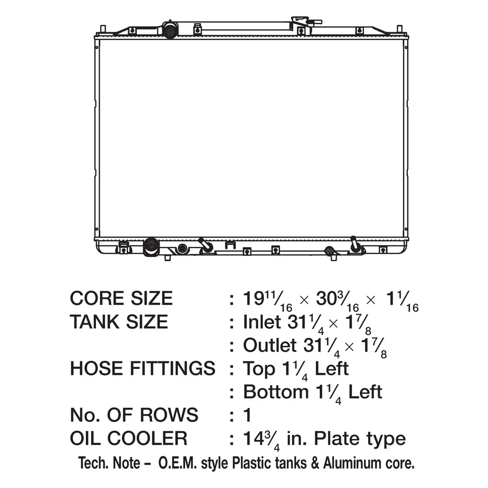 For Acura MDX 2010-2013 CSF Engine Coolant Radiator Foto 2 de 2
