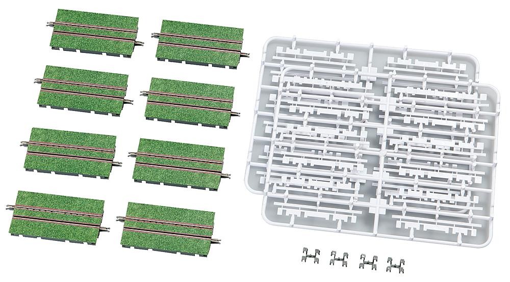 Tomytec 971789 - N 8 Tram Tracks, Straight, 70 mm, Green - New
