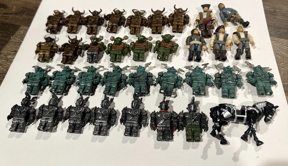 Mega Bloks Dragons Krystal Wars Mini Figures Mixed Lot Of 35 - Image 2 of 4