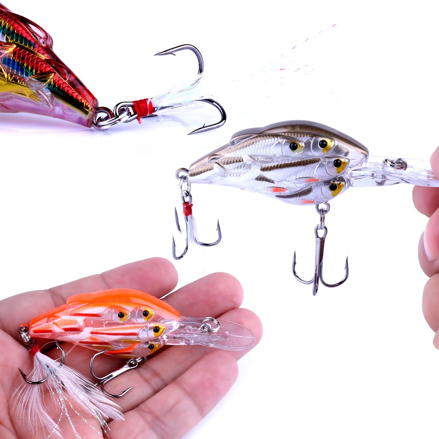 CrankBaits Fishing Lures CrankBait of Bass,Topwater Lures for Freshwater and ... - Image 4