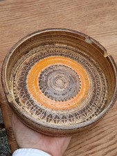 Vintage Ceramic Bitossi Raymor Londi Italy Large Table Ashtray Bowl 1970s As-Is