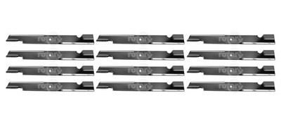 12 Pack Notched High-Lift Lawn Mower Blades Fits Bad Boy 038-6060