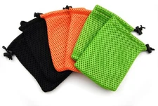 6pcs Nylon Mesh Drawstring Bag Pouches for Mini Stuff Cellphone Mp3 9x14cm (3...