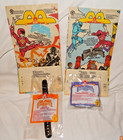 1994 McDonald's Mighty Morphin Power Rangers lot of 2 toys NIP w 2 MMPR Meal bag — photo 1