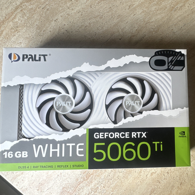 Palit NVIDIA GeForce RTX 5060 Ti White 16GB Graphics Card Ray Tracing