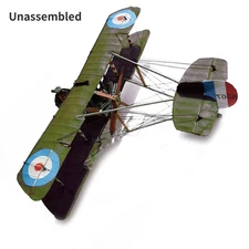 1/33 British Airco DH.2 Biplane Fighter Paper Model Unassembled Military Craft