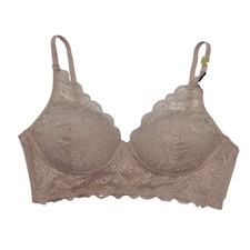 Maidenform 36B Wireless Lace Longline Bra Nude Blush NWT Full Coverage Comfort