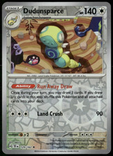 Dudunsparce - 129/162 - Reverse Holo Rare - Temporal Forces - NM/M