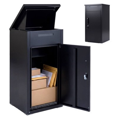 Package Delivery Box w/Anti-Theft Board, Lockable Door, Coded Lock for Home